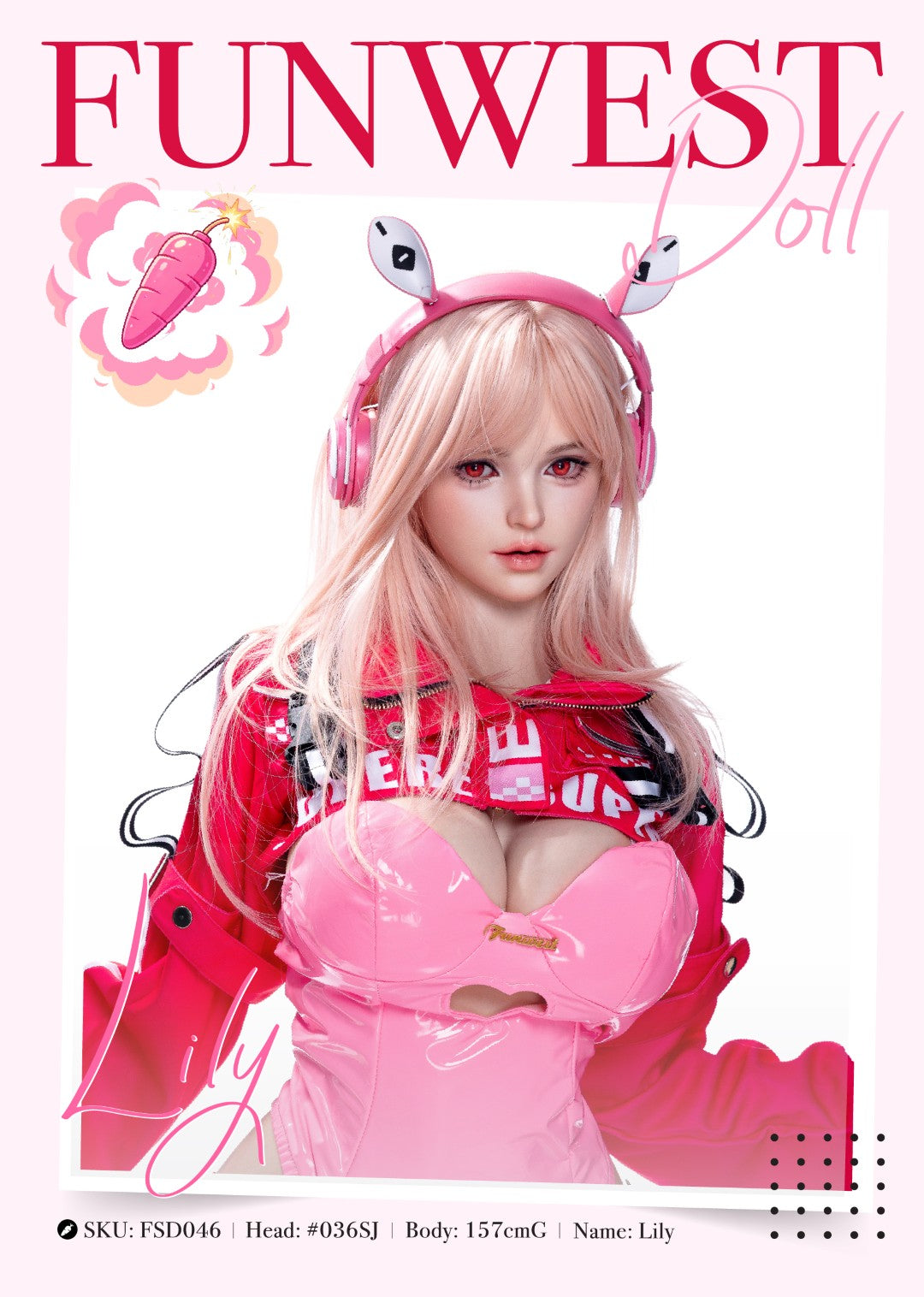 Lily Sex doll (FunWest Doll 157cm G-cup #036SJ RST silicone)