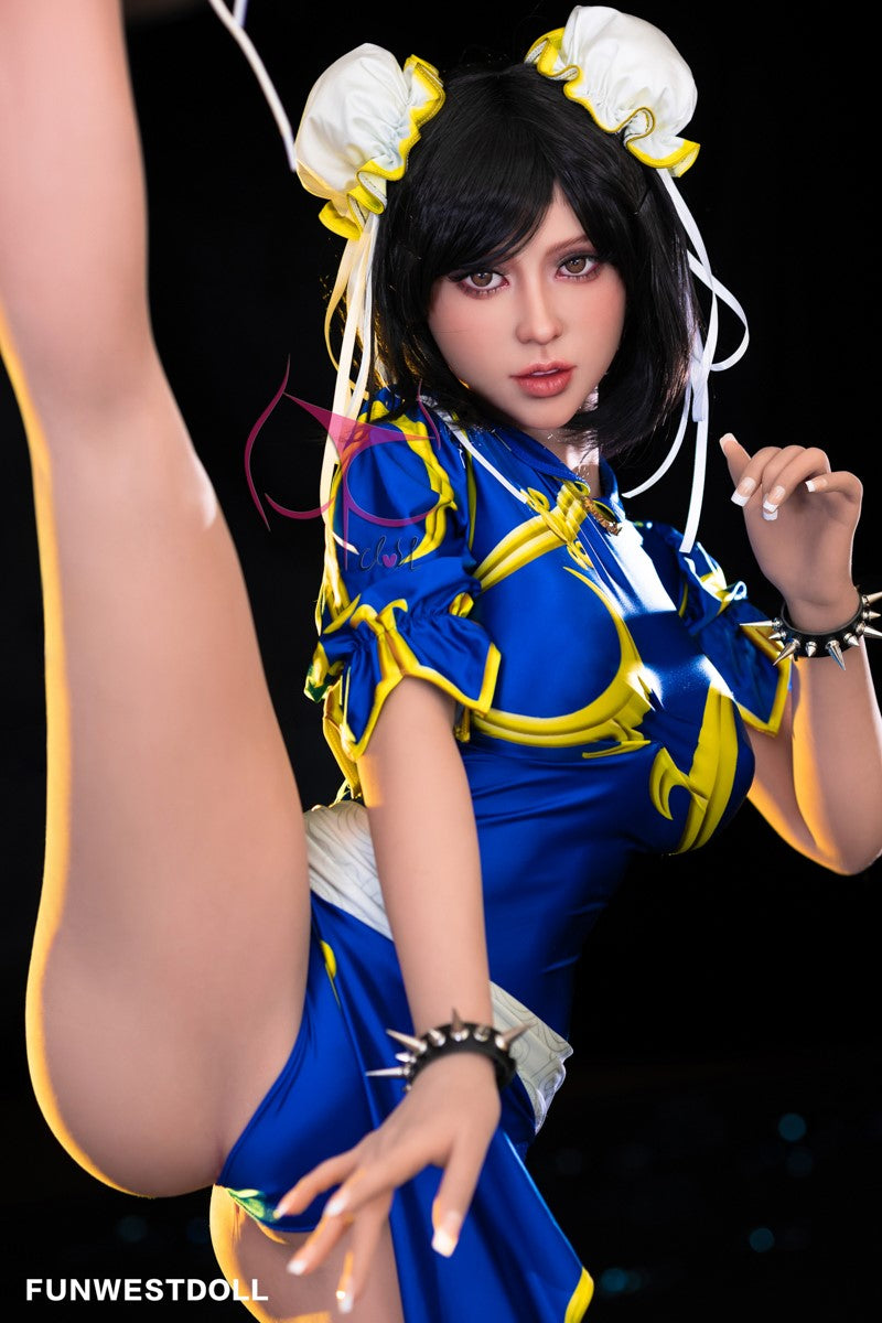 Chun Li muñeca sexual (FunWest Doll 155 cm Copa F #032 TPE)