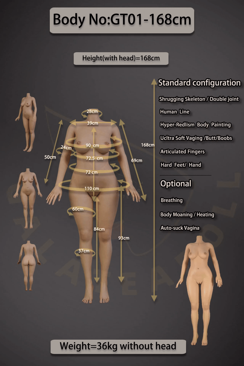 ella muñeca sexual (Galatea Doll 168 cm Copa C #047 Silicona)