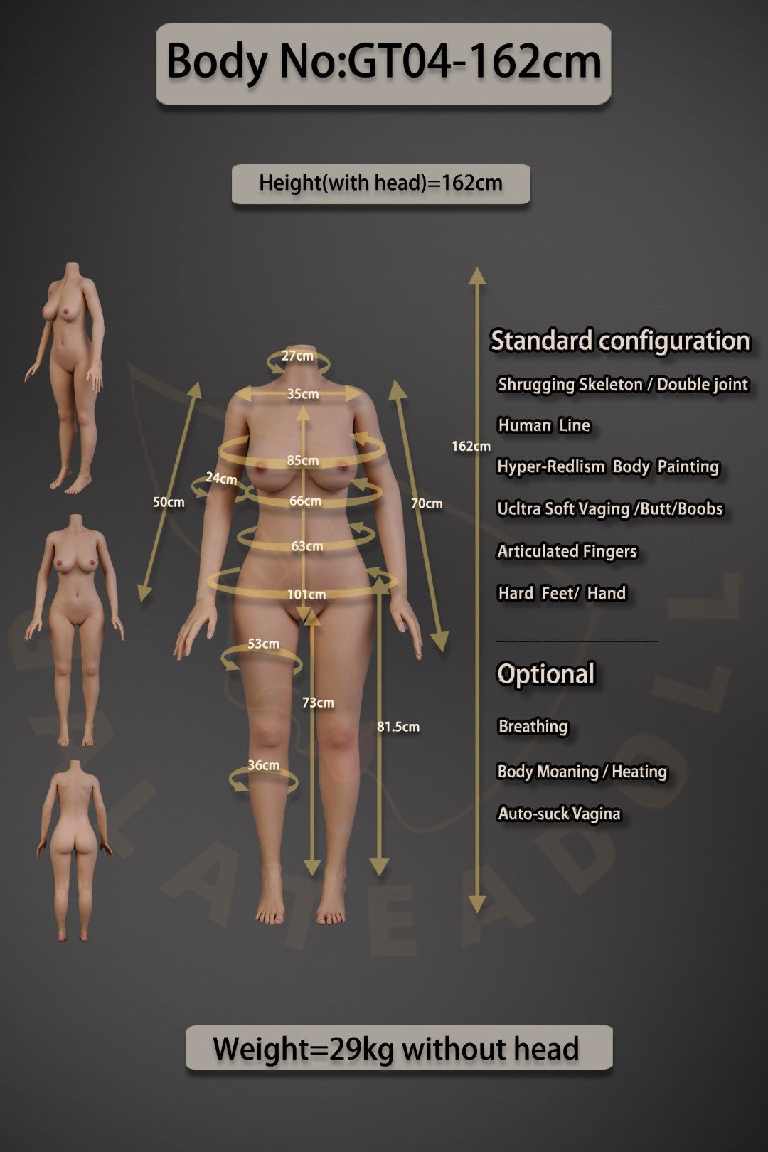 matilda muñeca sexual (Galatea Doll T162cm Copa C #050 Silicona)