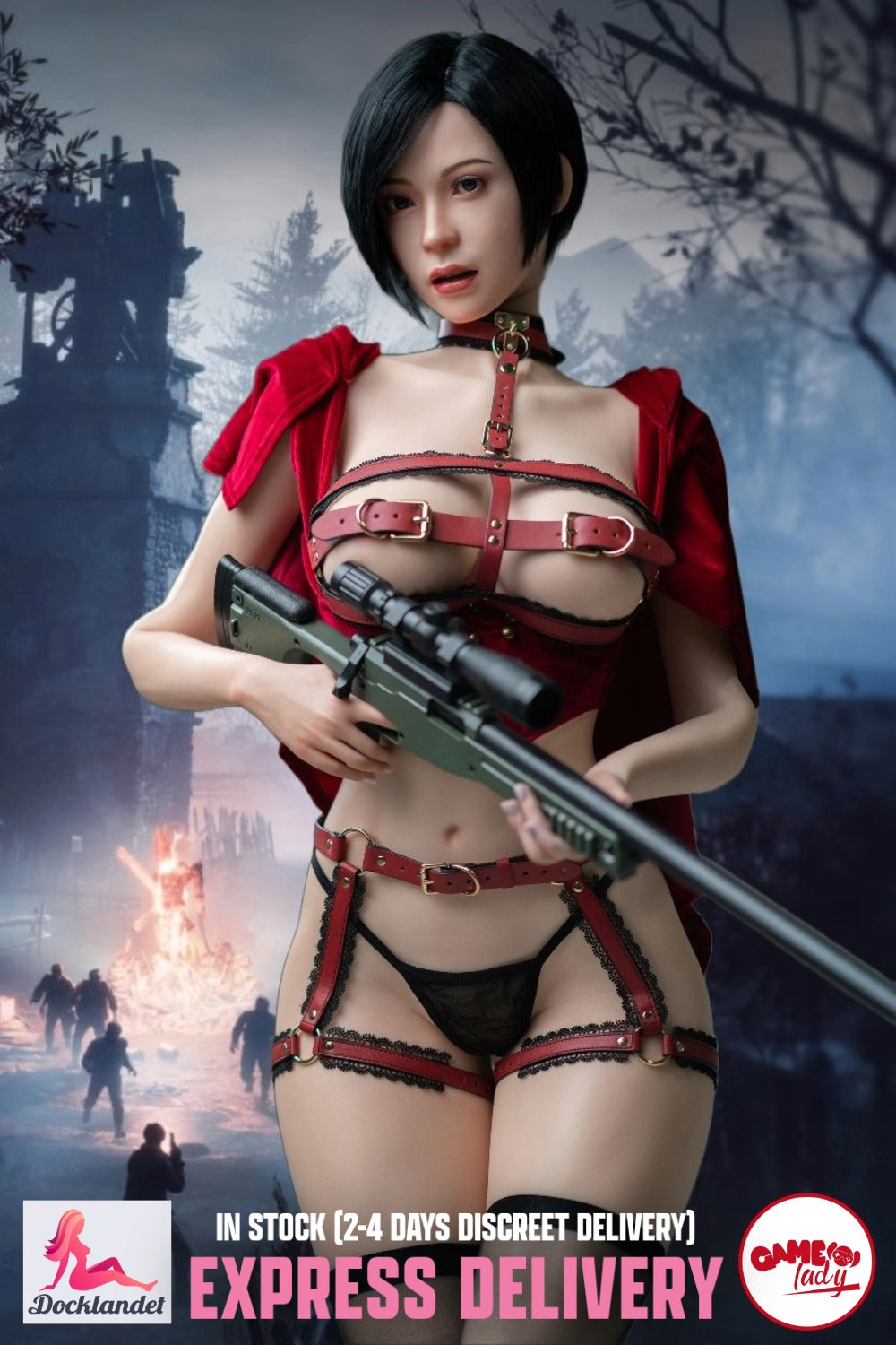 Ada Wong muñeca sexual (Game Lady 171cm G-Cup No.21 Silicona)