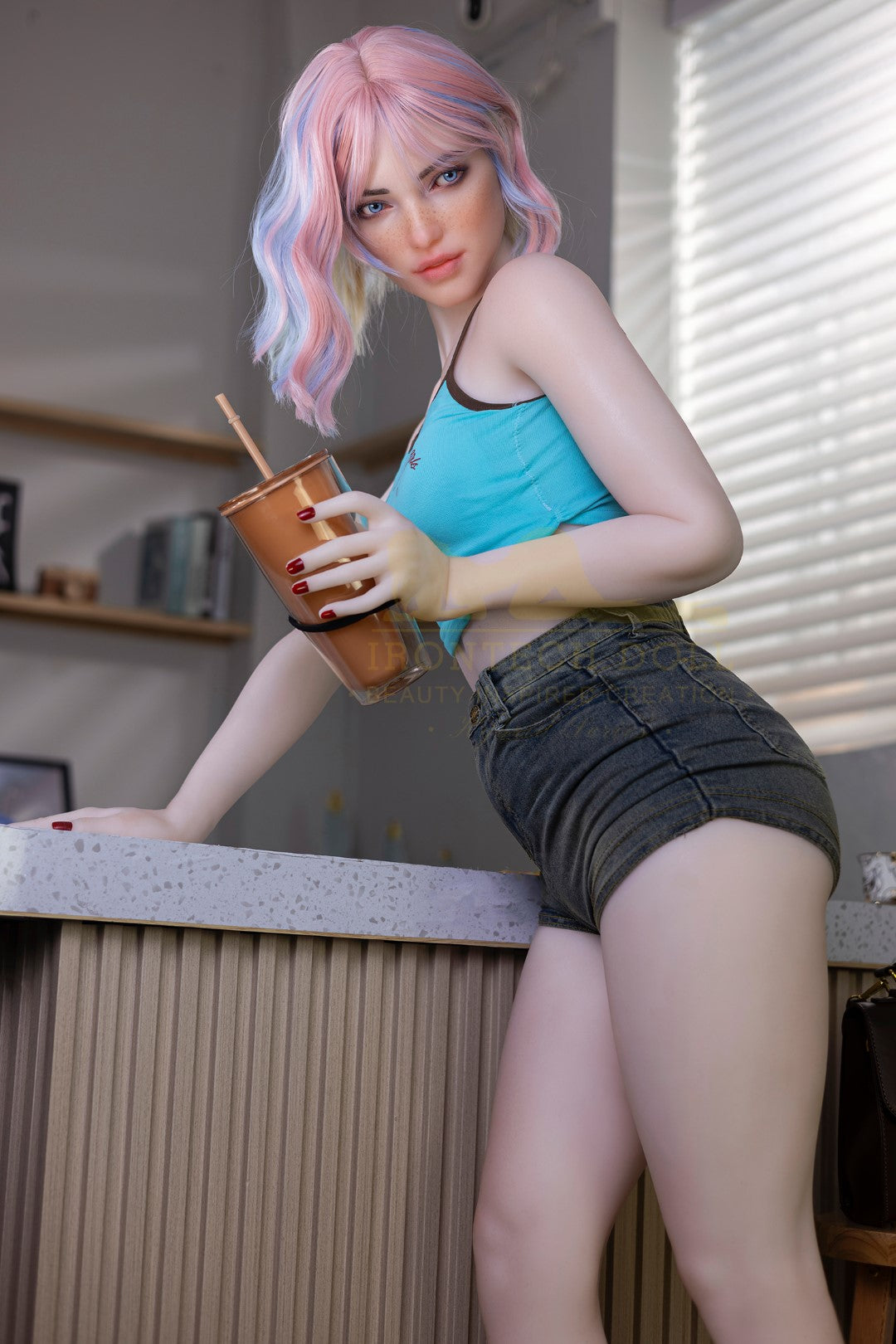 Heidi muñeca sexual (Irontech Doll 162cm Copa A S46 TPE+Silicona)