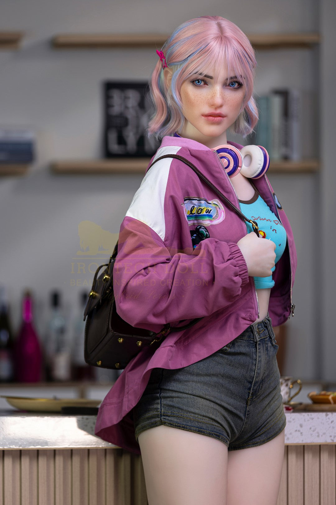 Heidi muñeca sexual (Irontech Doll 162cm A-CUP S46 TPE+Silicona)