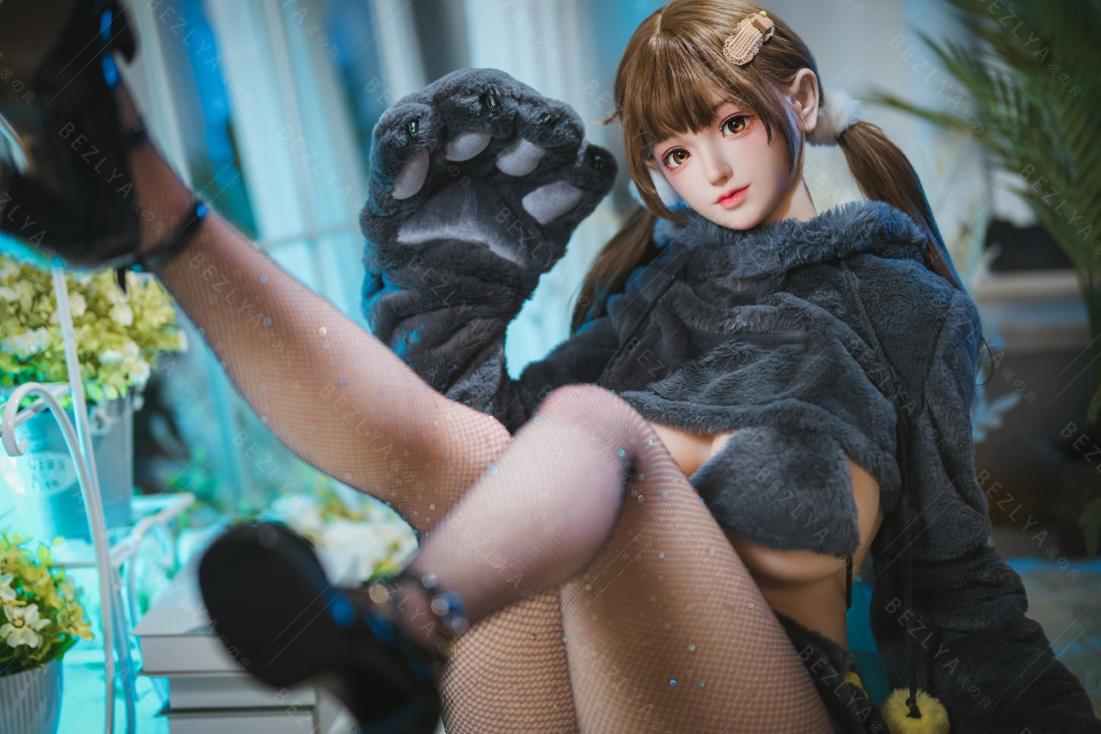 Paeonia muñeca sexual (Bezlya Doll 155cm copa F 2.0 TPE+Silicona)