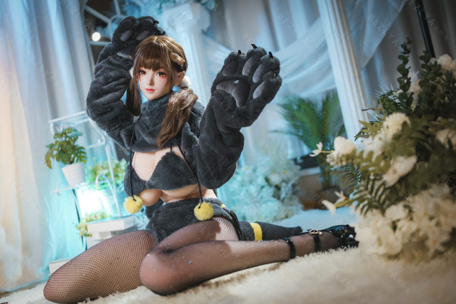 Paeonia muñeca sexual (Bezlya Doll 155cm copa F 2.0 TPE+Silicona)