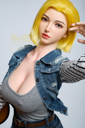 Joline Android 18 muñeca sexual (Irontech Doll 159cm G-CUP S41 Silicona)