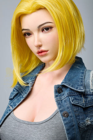 Joline Android 18 muñeca sexual (Irontech Doll 159cm G-CUP S41 Silicona)