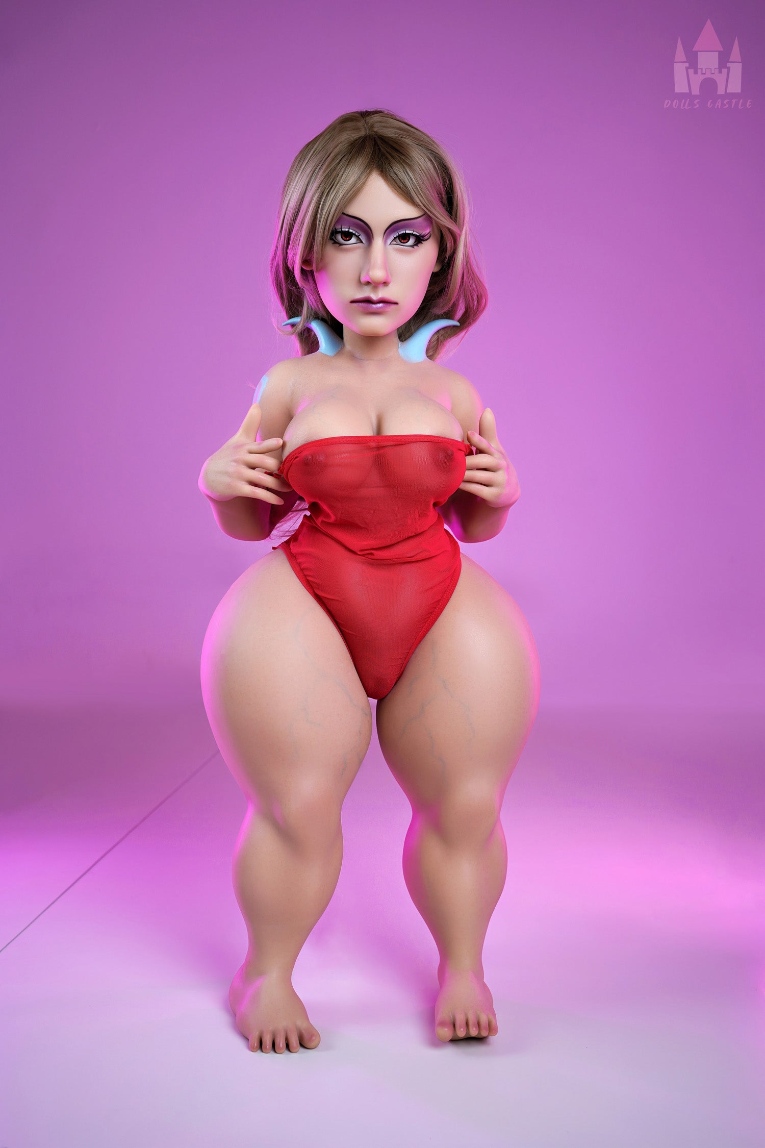 Dar la vuelta a muñeca sexual (Dolls Castle 120 cm E-CUP #S14 Silicona)