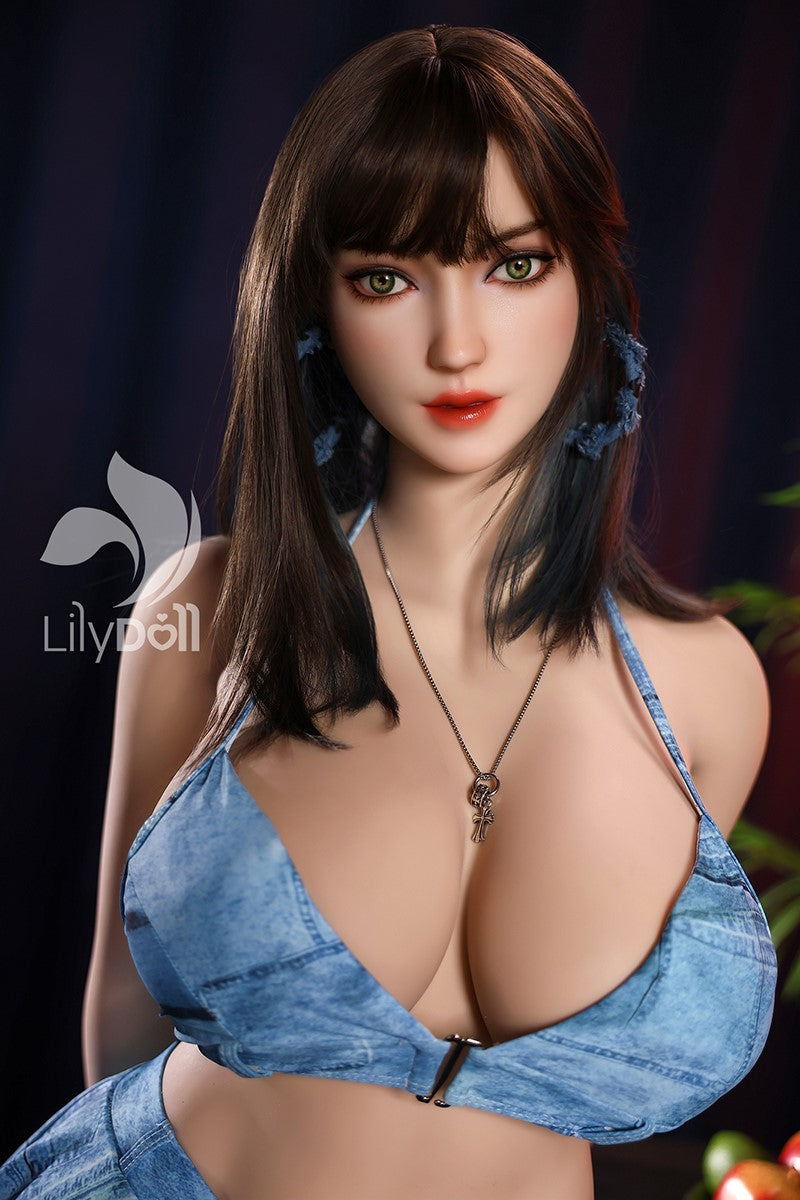 Aria‑A muñeca sexual (LilyDoll Copa K de 157 cm #LD010 Silicona+TPE)