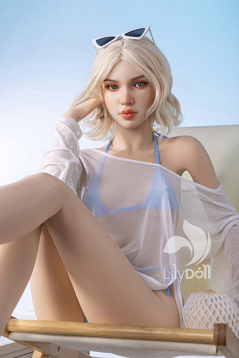 Ivy-A muñeca sexual (LilyDoll Copa C de 166 cm #LD016 Silicona+TPE)