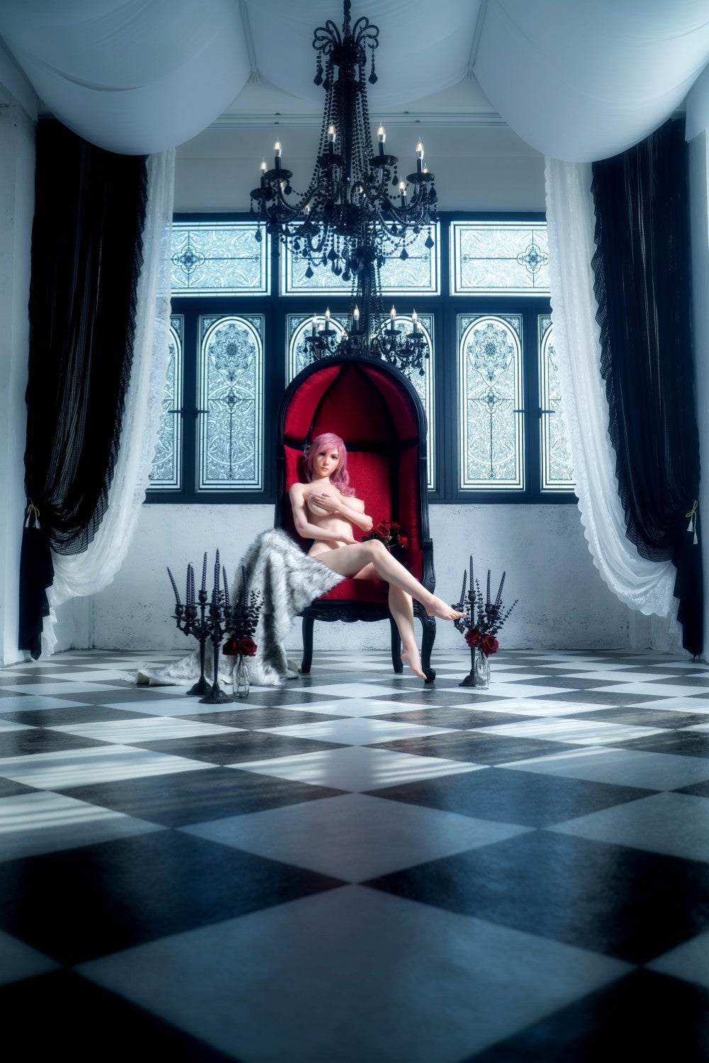 Lightning muñeca sexual (Game Lady 171cm G-Cup No.19 Silicona)