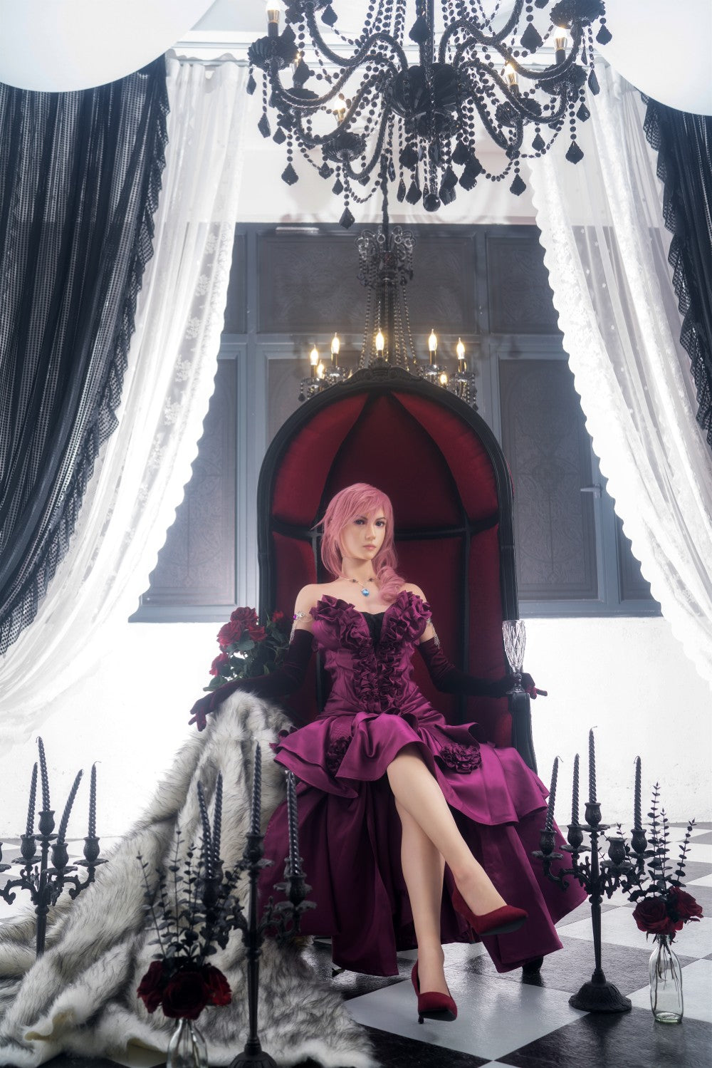 Lightning muñeca sexual (Game Lady 171cm G-Cup No.19 Silicona)