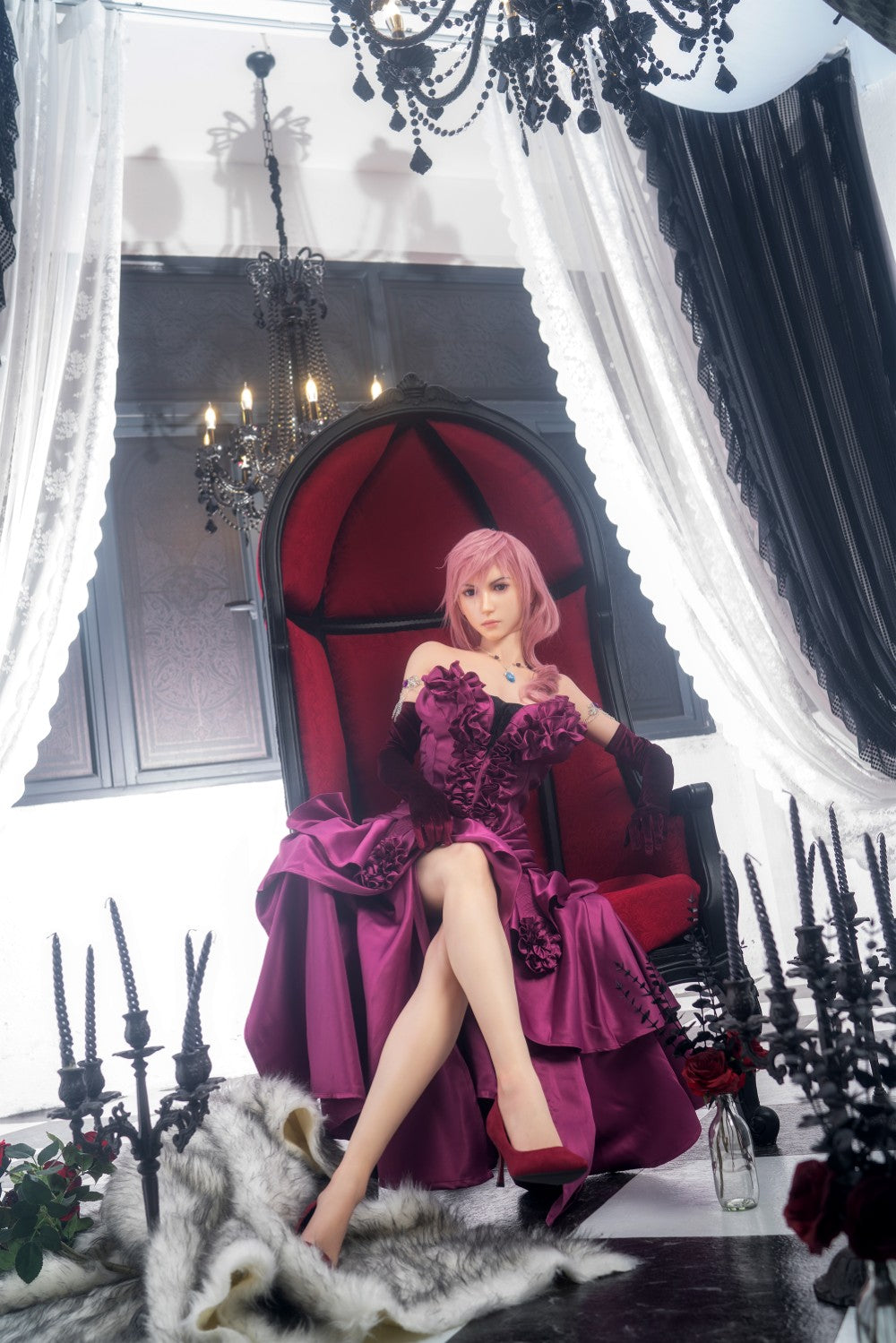 Lightning muñeca sexual (Game Lady 171cm G-Cup No.19 Silicona)