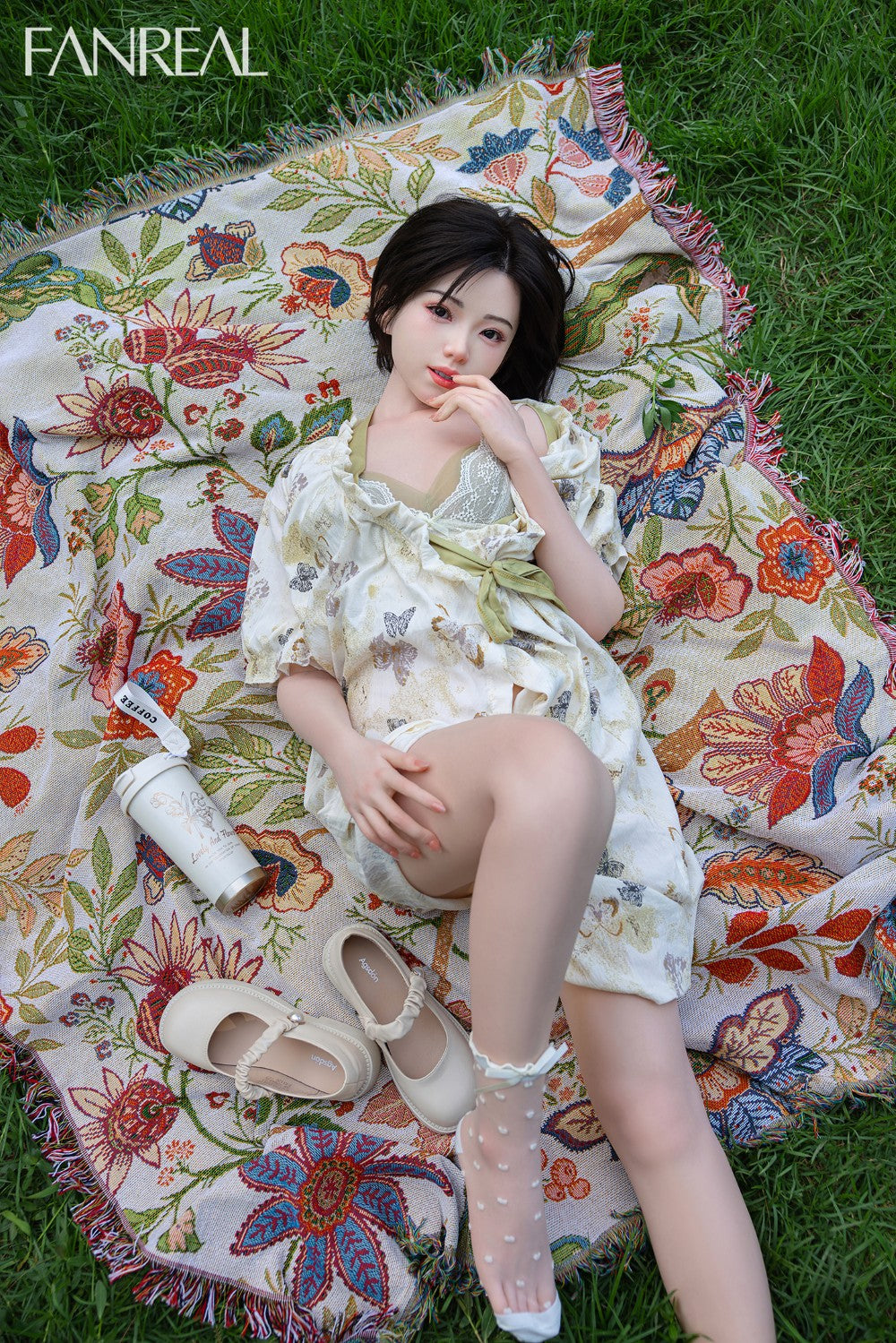 muchacha muñeca sexual (FanReal Doll 153 cm copa B de silicona)