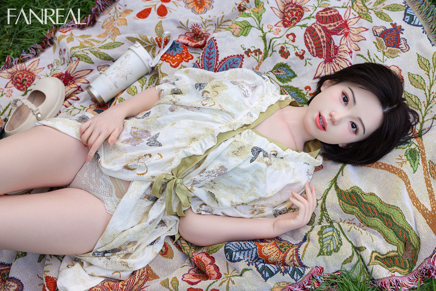 muchacha muñeca sexual (FanReal Doll 153 cm copa B de silicona)