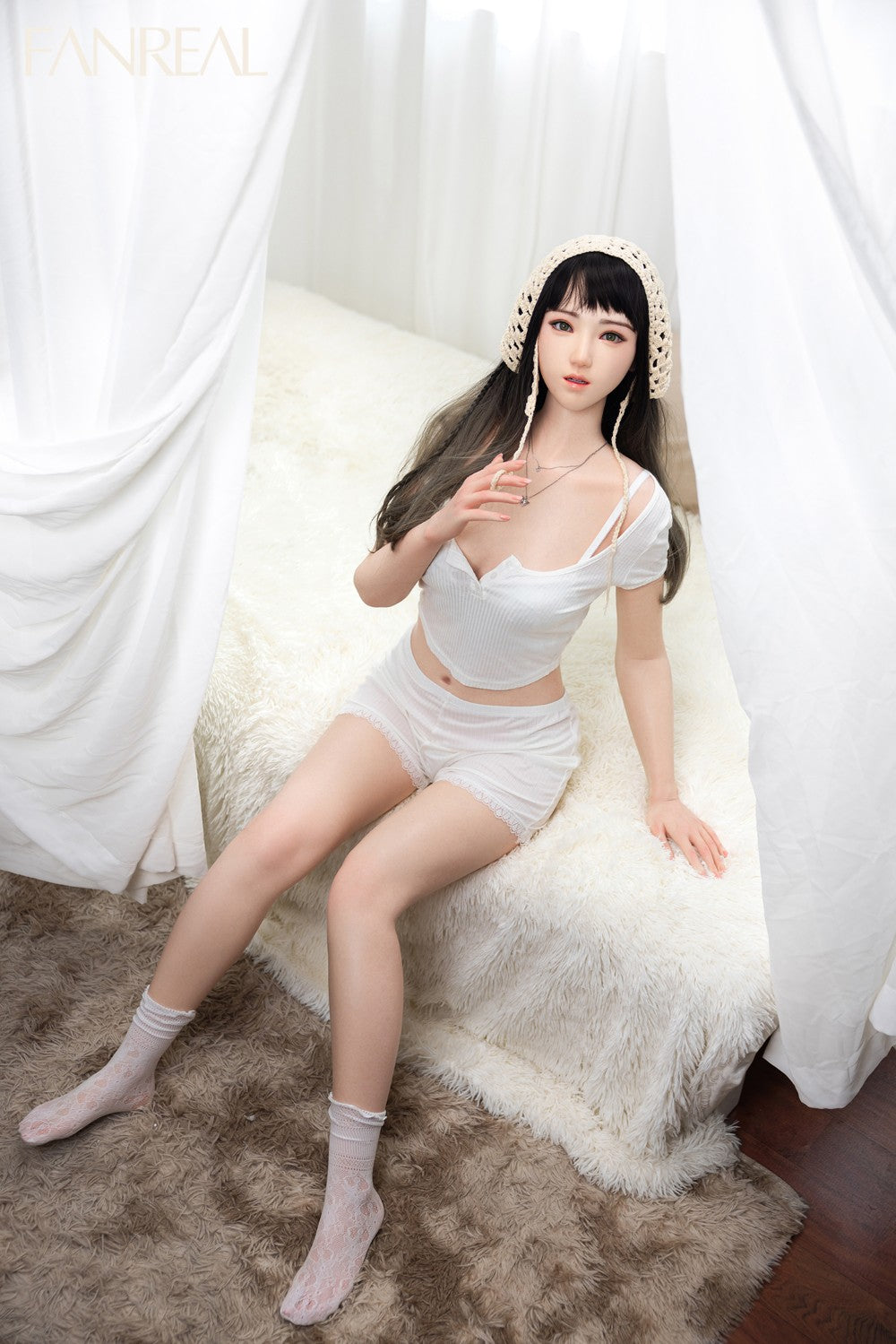 Jia muñeca sexual (FanReal Doll 158 cm B-CUP Silicona)