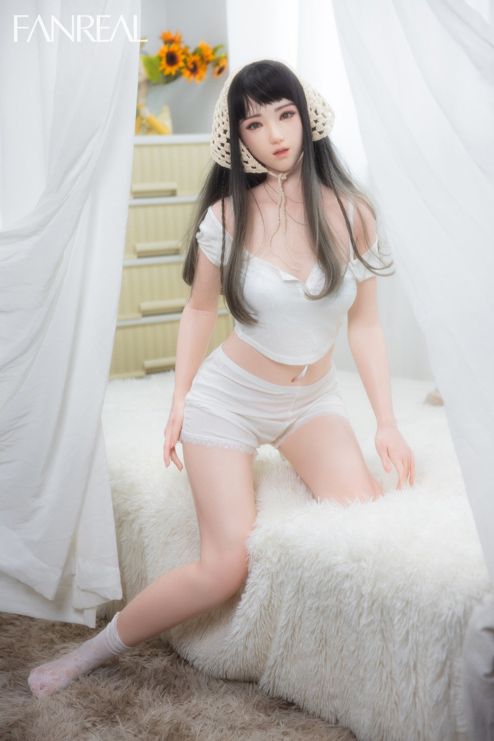 Jia muñeca sexual (FanReal Doll 158 cm B-CUP Silicona)