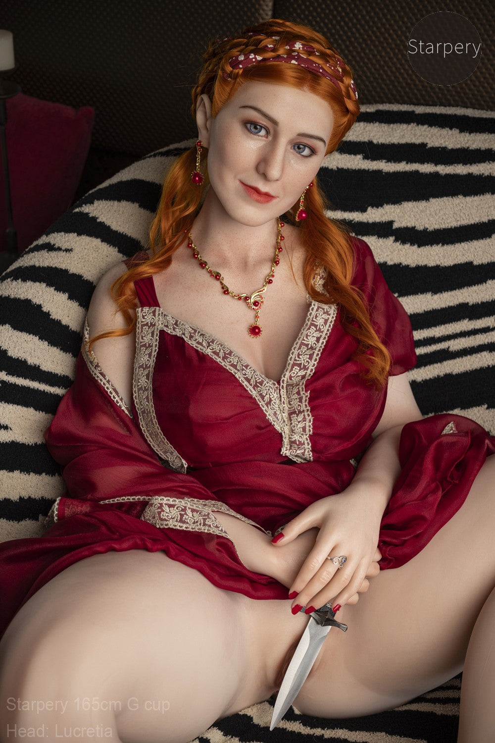 lucrecia muñeca sexual (Starpery Copa G de 165 cm (TPE+Silicona)