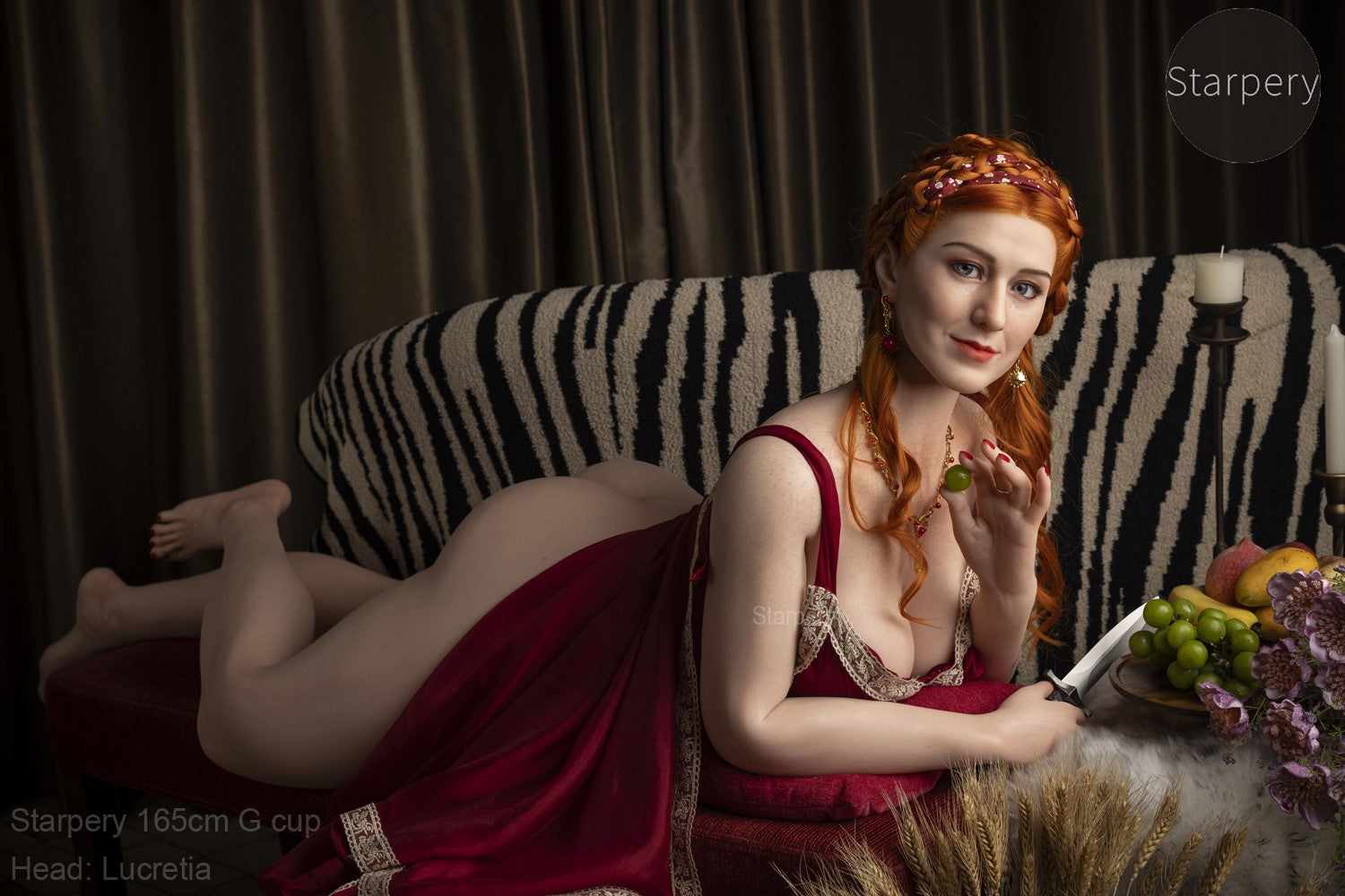 lucrecia muñeca sexual (Starpery Copa G de 165 cm (TPE+Silicona)