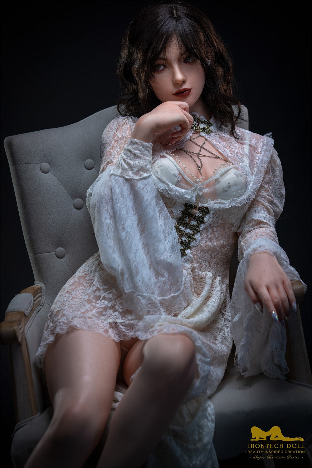 nabí muñeca sexual (Irontech Doll 163cm Copa B S36 Silicona)