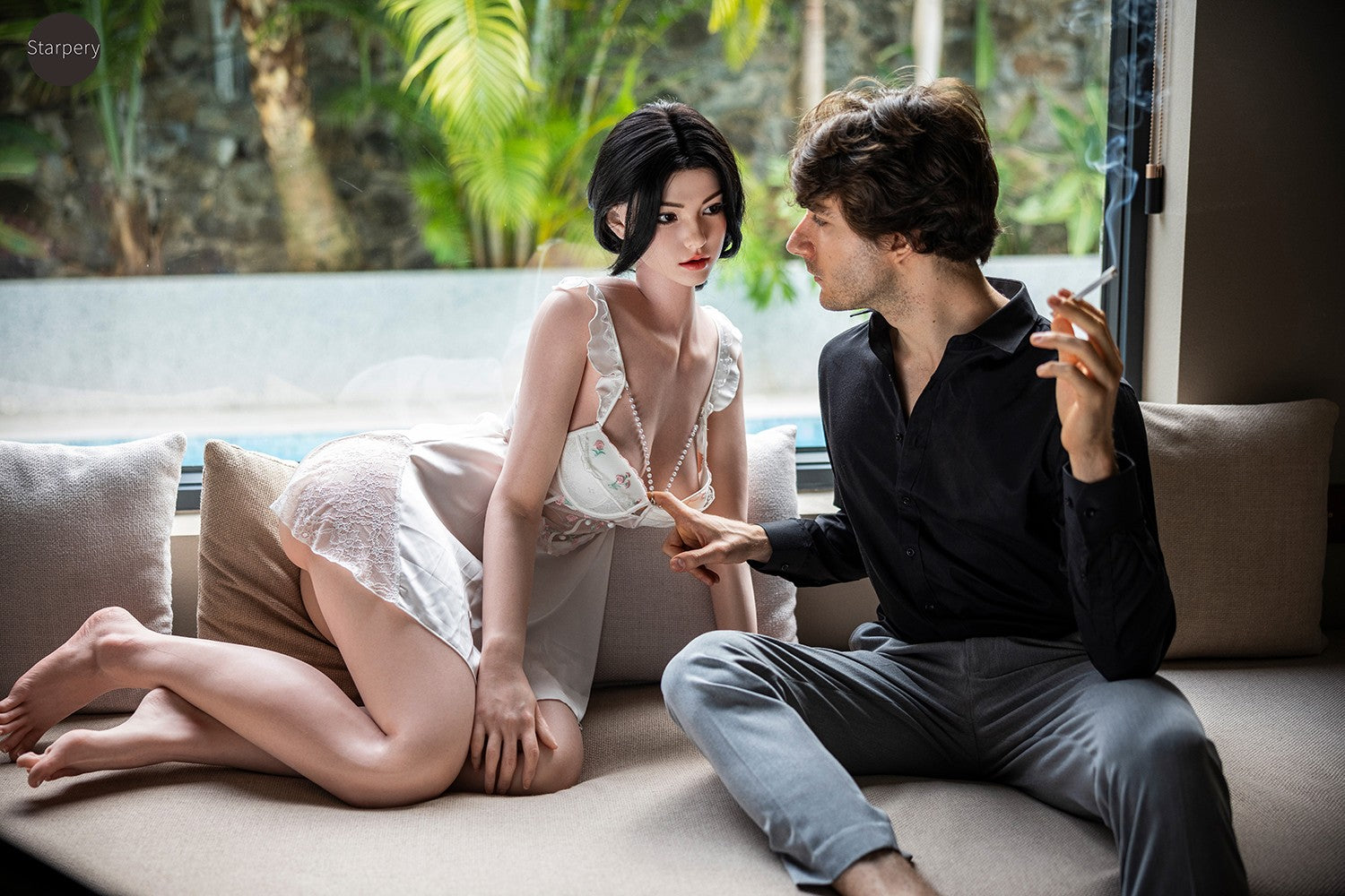 Qingwen muñeca sexual (Starpery 176 cm copa C TPE+silicona)