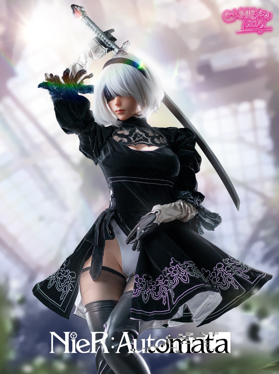 Yorha 2B muñeca sexual (Game Lady 171 cm E-Cup No.18 Silicona)