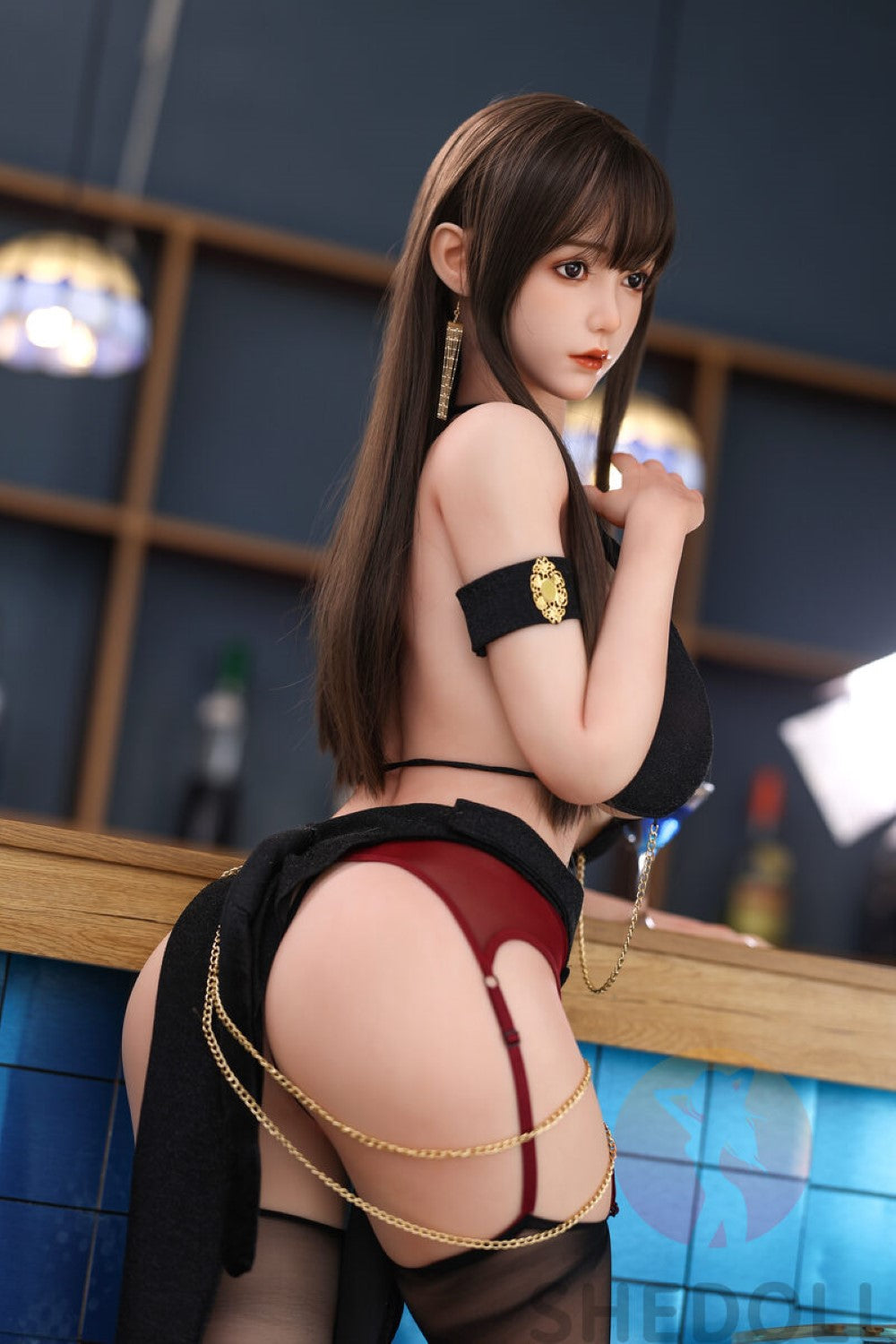 Cheryl muñeca sexual (SHEDOLL Copa H de 163 cm #SH033 TPE+silicona)