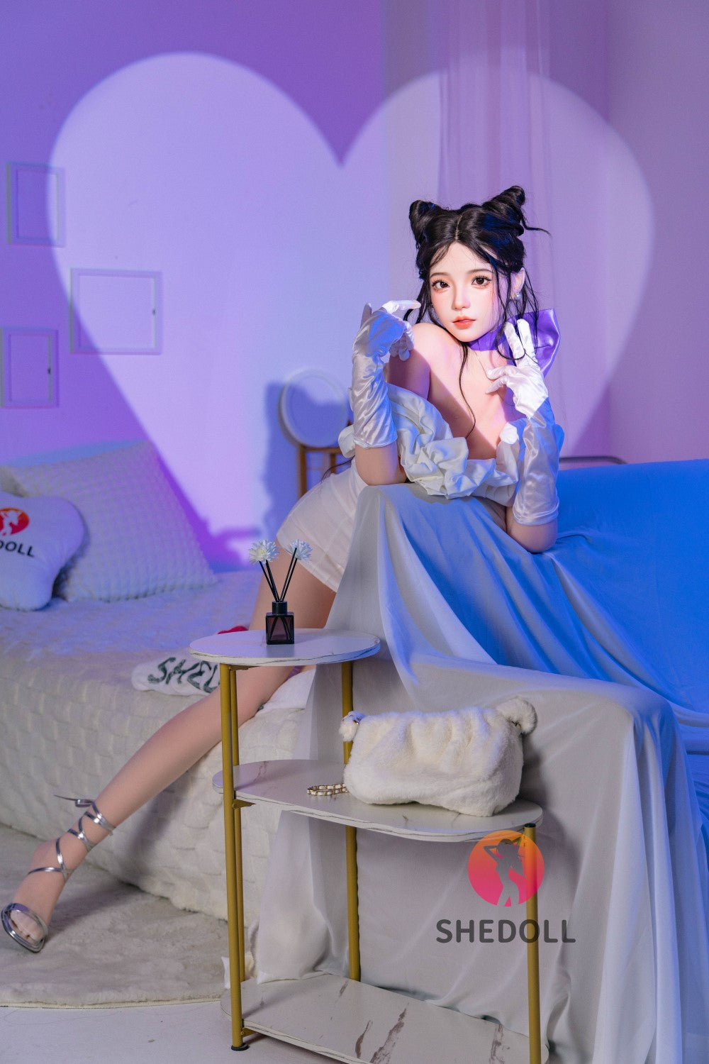 Rosa muñeca sexual (SHEDOLL Copa D de 168 cm #SH138 2.0 TPE+silicona)