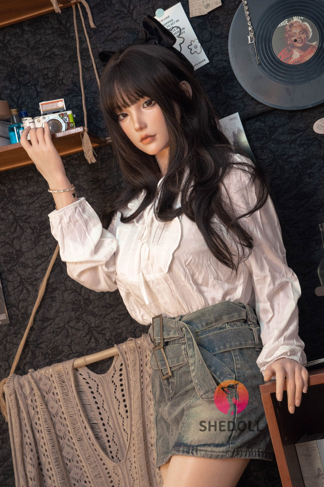 Vísperas muñeca sexual (SHEDOLL Copa C de 158 cm #SH155 (silicona)