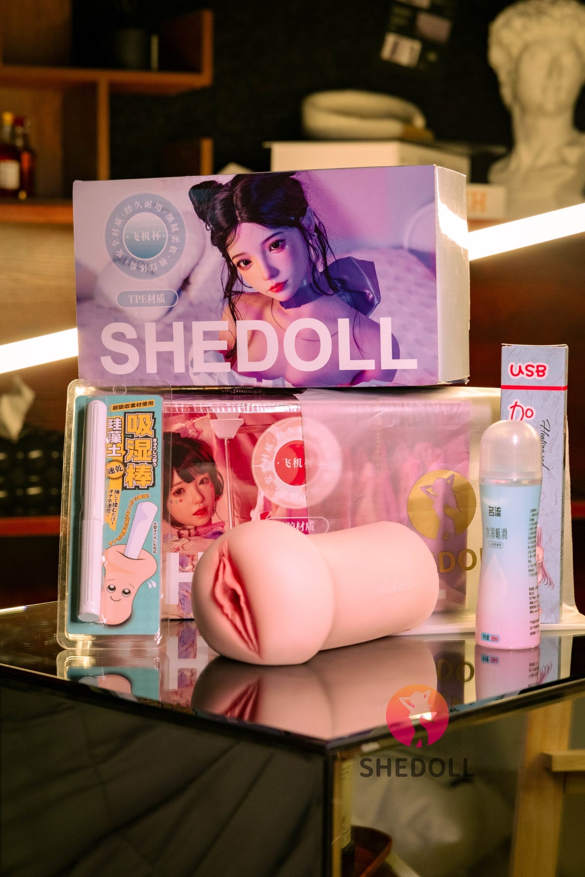 Masturbador Realista (SHEDOLL #SH160 Silicona y TPE)