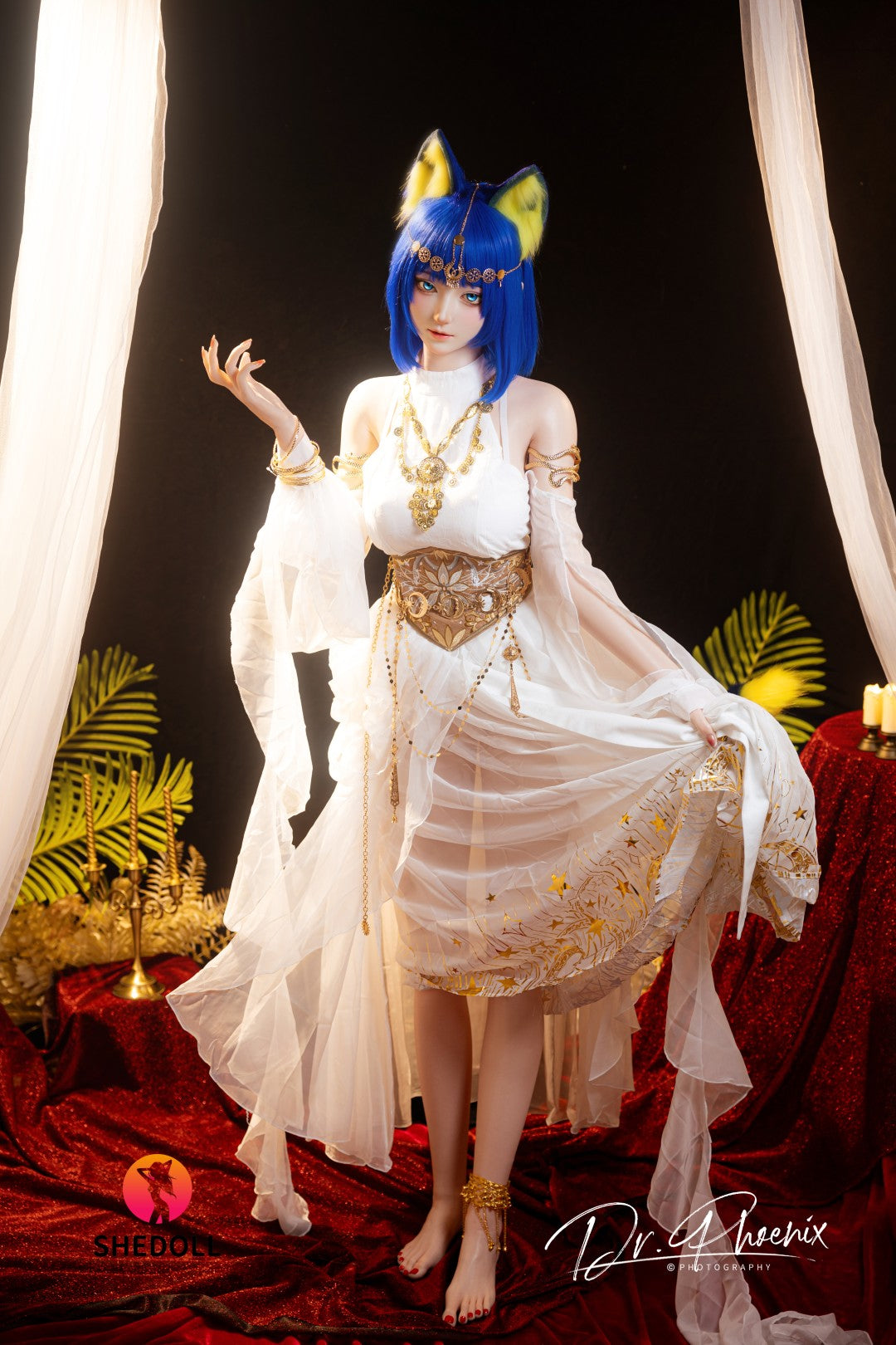 ankha muñeca sexual (SHEDOLL 168 cm D-Cup #SH192 2.0 Silicona)