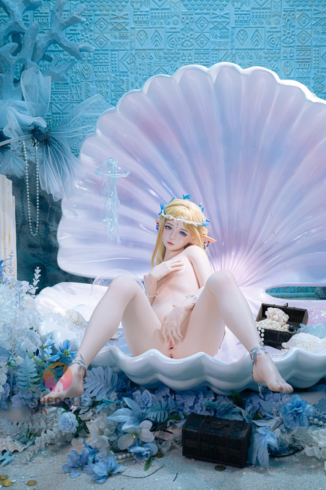 cartetiia muñeca sexual (SHEDOLL 152 cm Copa A #SH195 2.0 Silicona)