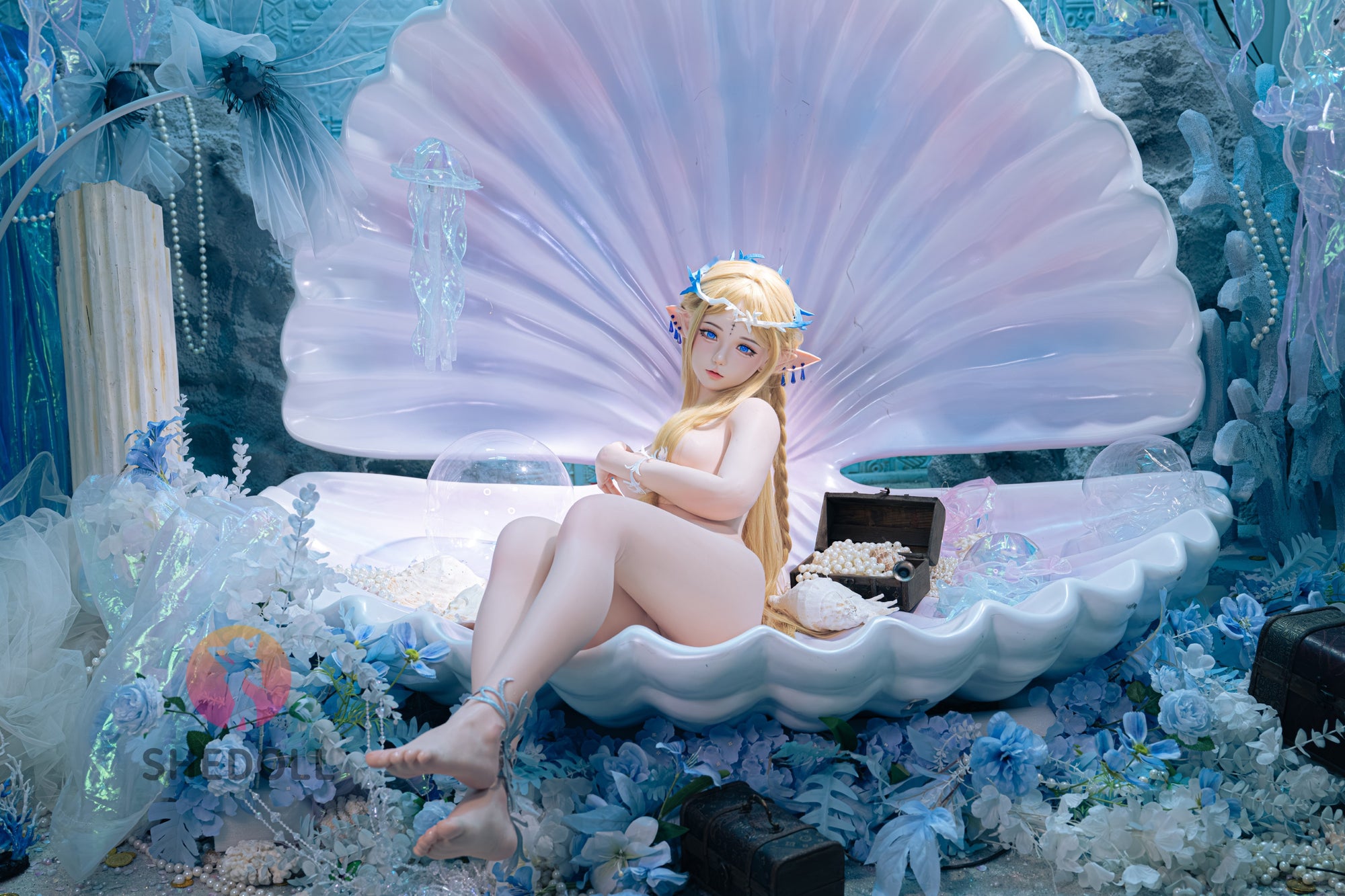 Cartethyia muñeca sexual (SHEDOLL 152cm A-CUP #SH195 2.0 Silicona)