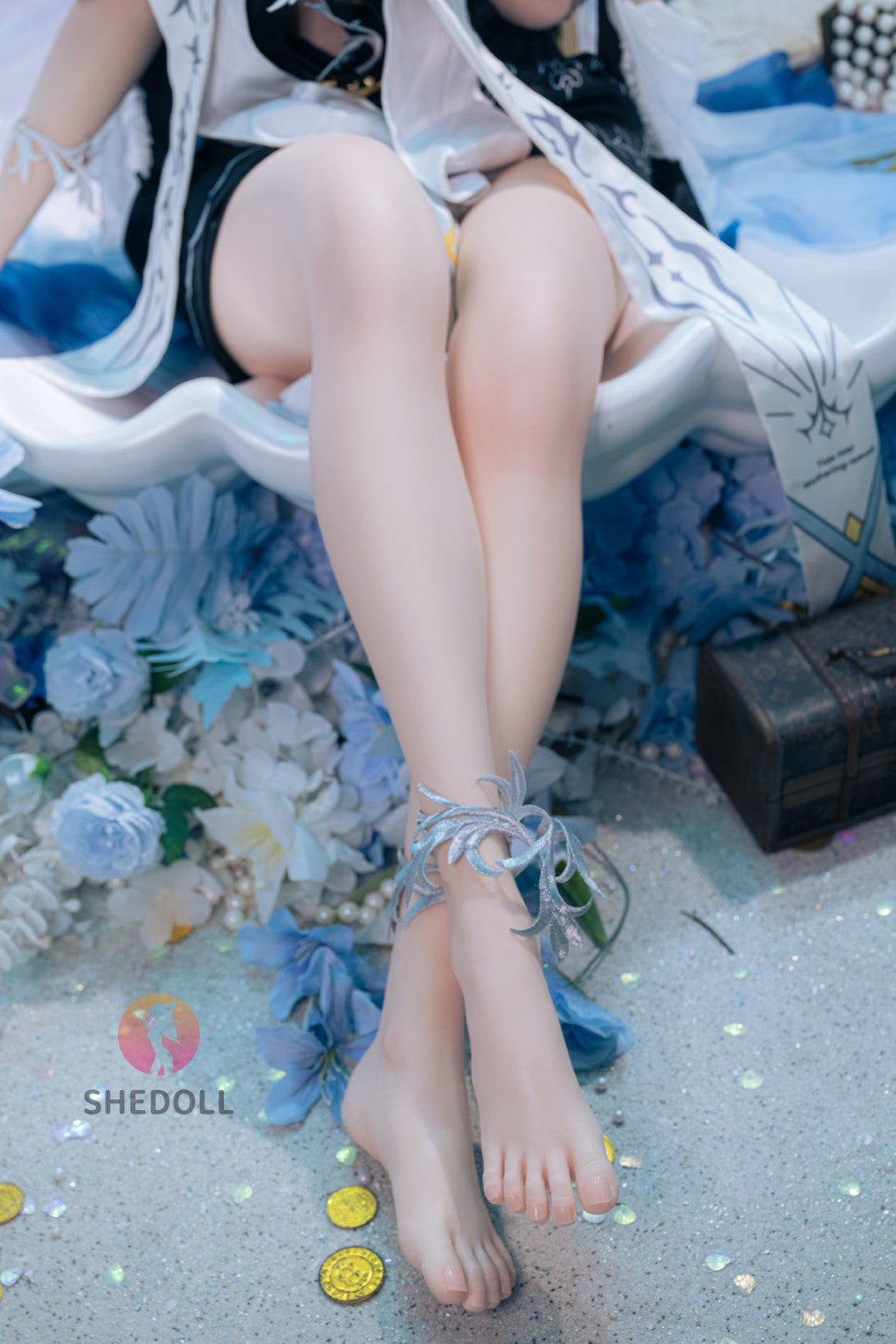 cartetiia muñeca sexual (SHEDOLL 152 cm Copa A #SH195 2.0 Silicona)