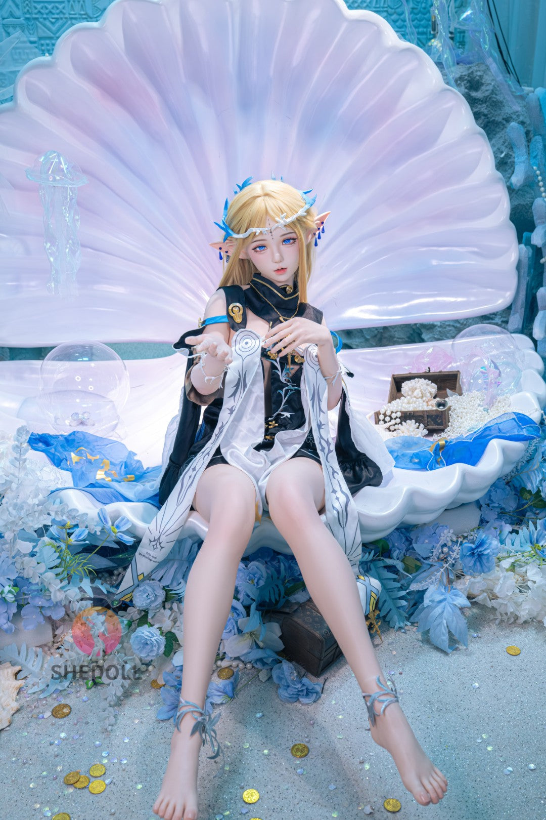 cartetiia muñeca sexual (SHEDOLL 152 cm Copa A #SH195 2.0 Silicona)