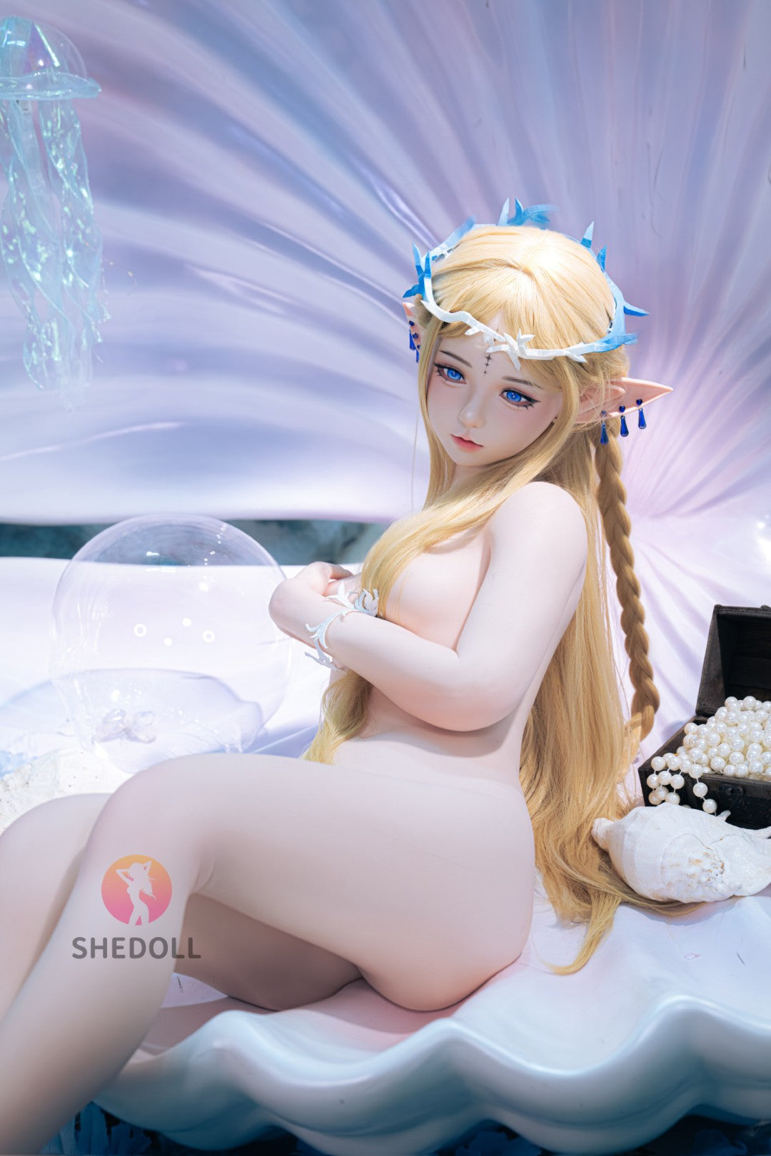 Cartethyia muñeca sexual (SHEDOLL 152cm A-CUP #SH195 2.0 Silicona)
