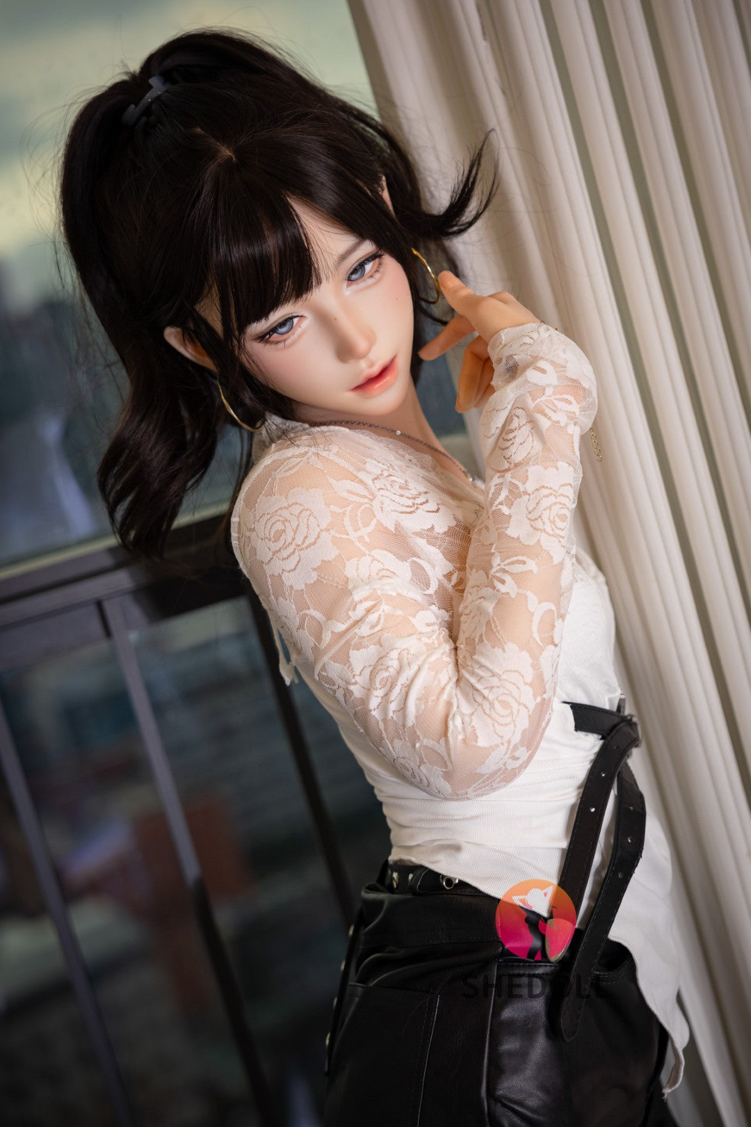 Lina muñeca sexual (SHEDOLL 152 cm Copa A #SH202 2.0 Silicona)