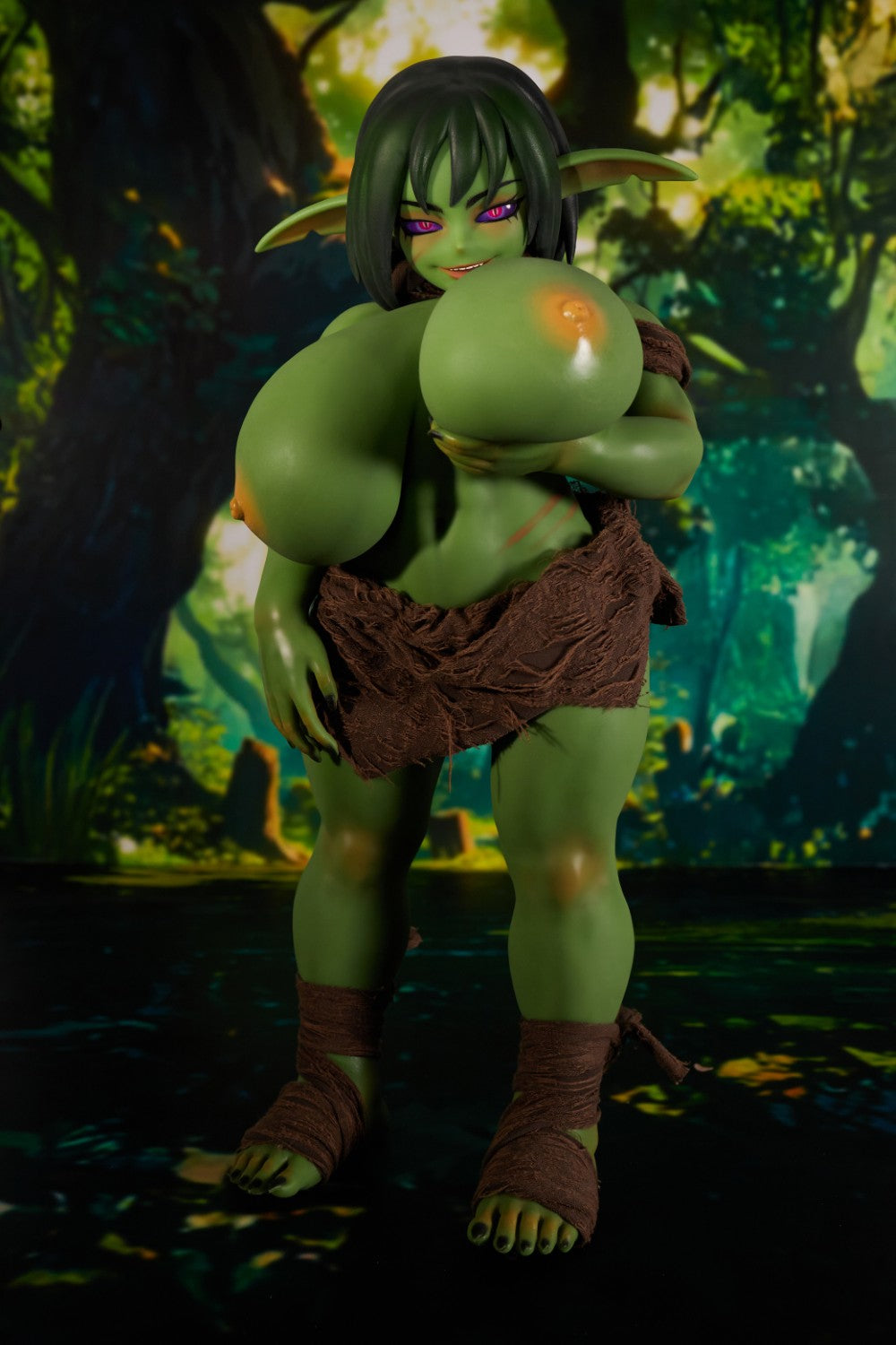 Zarga orco muñeca sexual (Climax Doll Mini silicona en V-Cup de 70 cm)