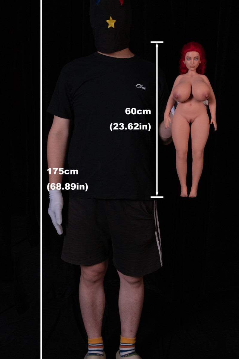 hedy muñeca sexual (Climax Doll Mini copa C de silicona de 60 cm)