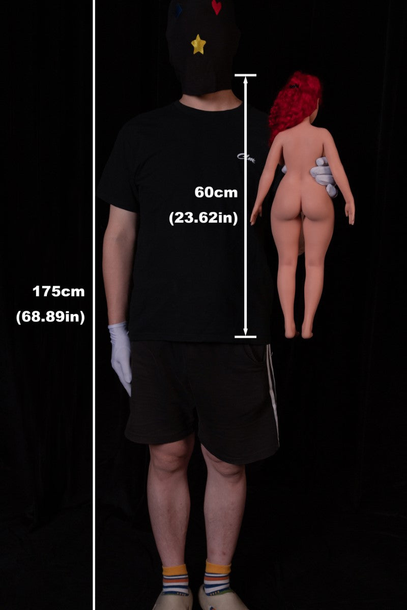 hedy muñeca sexual (Climax Doll Mini copa C de silicona de 60 cm)