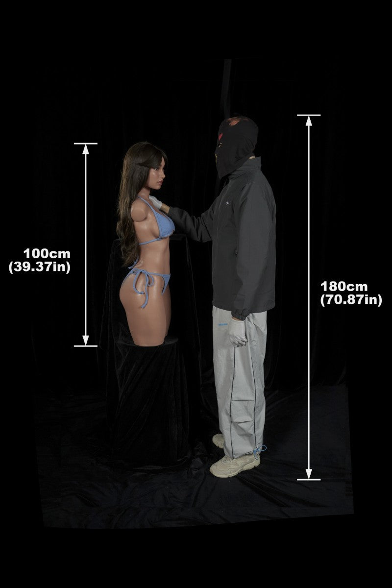 Torso Morgan muñeca sexual (Climax Doll ULW 100 cm E-cup silicona)