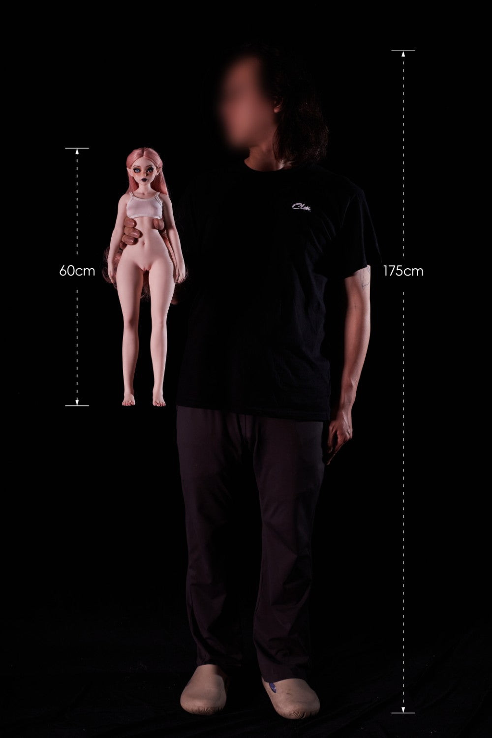 Hilary muñeca sexual (Climax Doll Mini Silicona A-Cup de 60 cm)