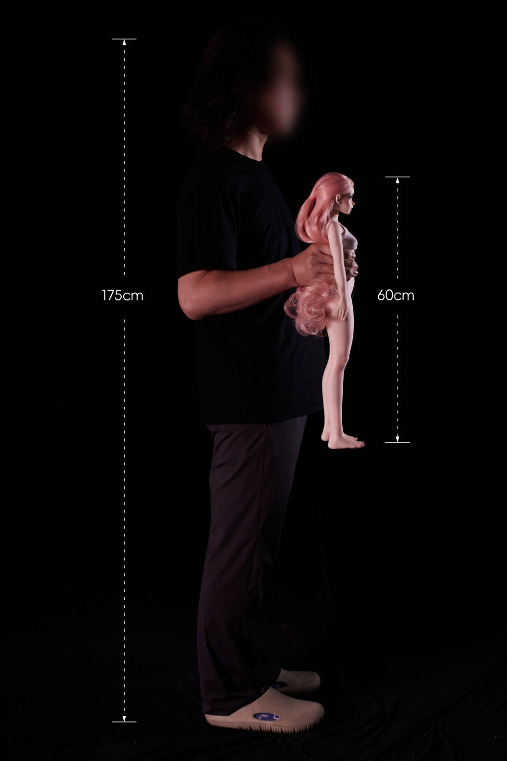 Hilario muñeca sexual (Climax Doll Mini copa A de silicona de 60 cm)