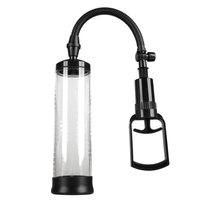 Bomba de pene para aumento y erección más dura - 70 × 220 mm | Diseño negro