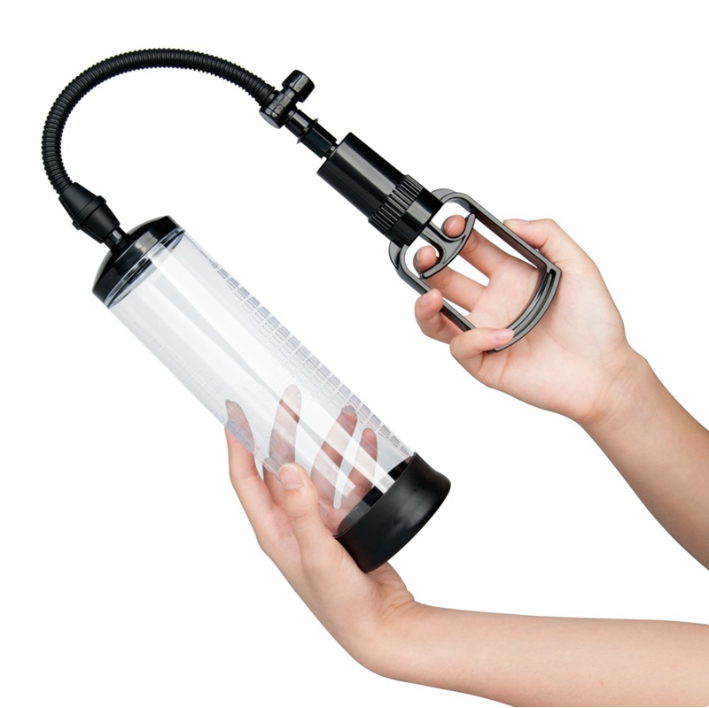 Bomba de pene para aumento y erección más dura - 70 × 220 mm | Diseño negro