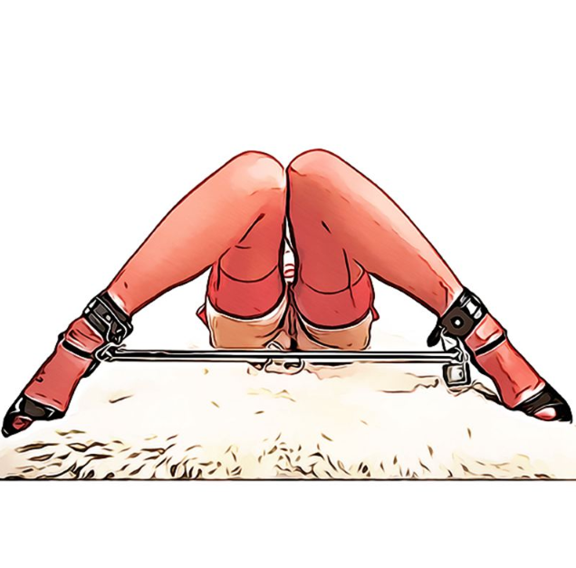 BDSM Seis juegos de esposas, esposas para pies y marco de metal: kit de bondage ajustable para parejas