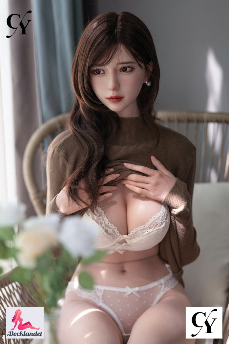 Una Sexdocka (TOP CYDOLL 168cm F-kupa TPE+Silikon)