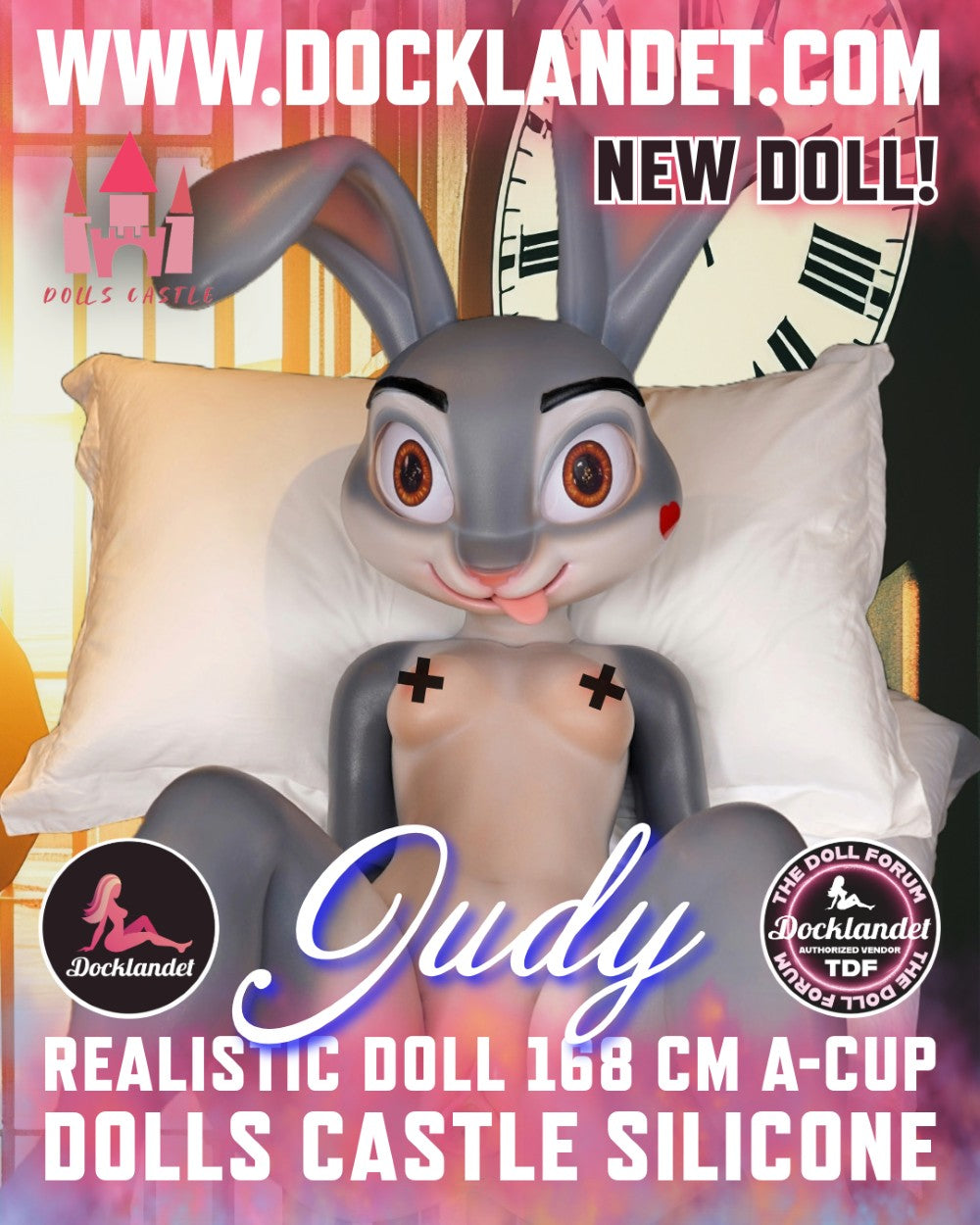 Judy the Rabbit Sex doll (Dolls Castle 168cm A-cup silicone)
