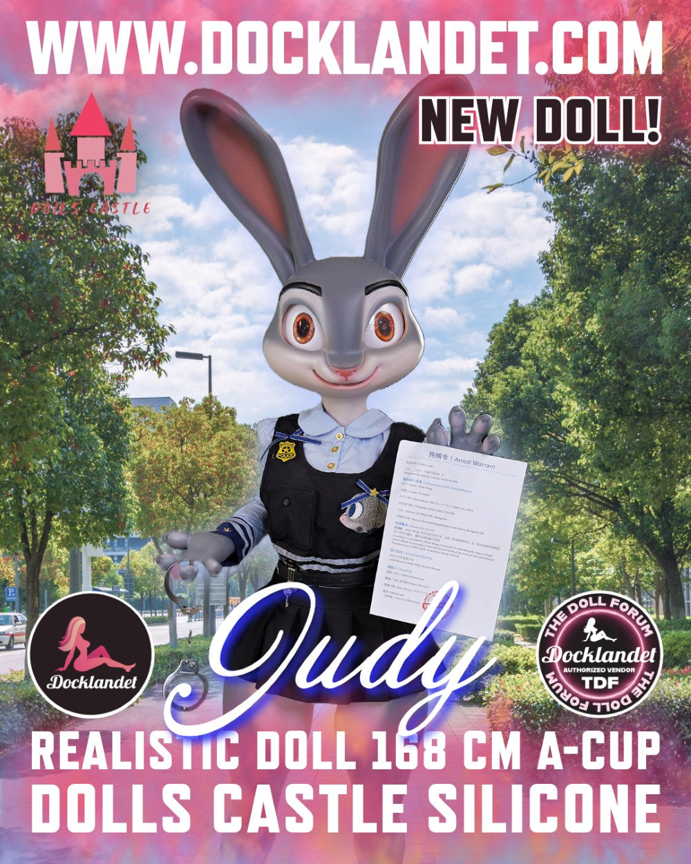 Judy the Rabbit Sex doll (Dolls Castle 168cm A-cup silicone)