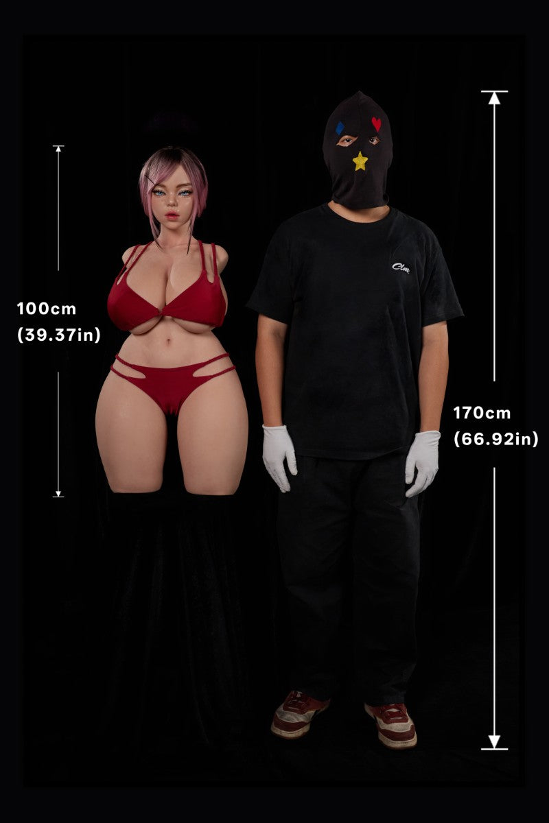 Torso de ñandú muñeca sexual (Climax Doll ULW 100 cm K-cup Silicona)